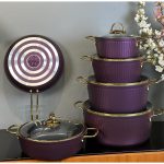 سرویس قابلمه چدن 11 پارچه مارک kzp - تصویر 2