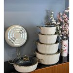 سرویس قابلمه چدن 11 پارچه مارک kzp - تصویر 3