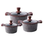 قابلمه چدن گرانیتی 10 پارچه بلک کوکر - تصویر 4