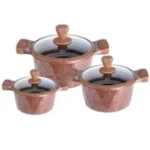 قابلمه چدن گرانیتی 10 پارچه بلک کوکر - تصویر 3