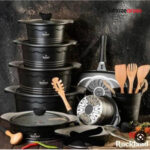 سرویس قابلمه چدن 17 پارچه راکلند _ مشکی