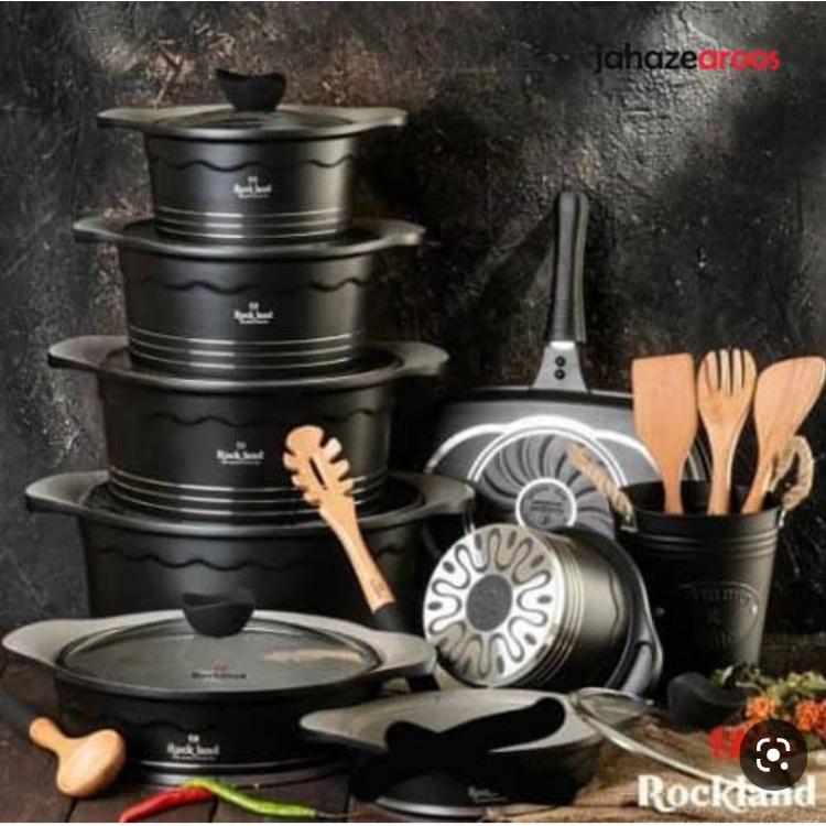 IMG_20230127_181541 سرویس قابلمه چدن 17 پارچه راکلند _ مشکی - تصویر 1
