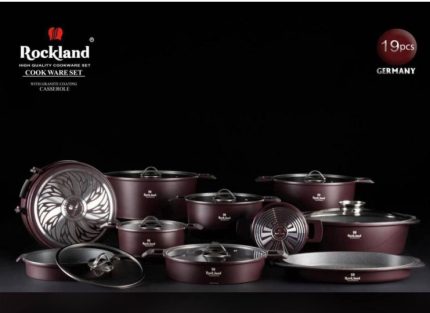 سرویس قابلمه چدن 19 پارچه راکلند _ بادمجانی