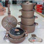 سرویس قابلمه چدن 18 پارچه راکلند _ دودی - تصویر 2